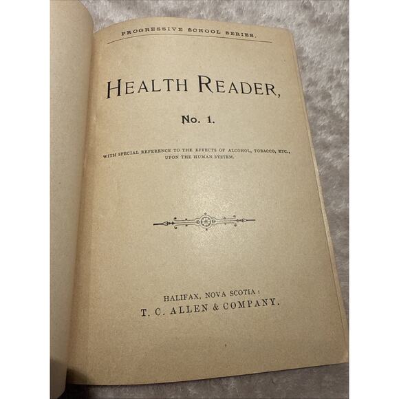 Very Rare! Health Reader, No. 1 - 1893 Vintage - Picture 6 of 7